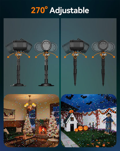 MXLATUU Laser Projector Lights, Valentines Day Gift RGB Laser Light with RF Remote,Timer, Christmas Holiday Decorations Projector for Home Garden Yard Party Outdoor Indoor Lights Show