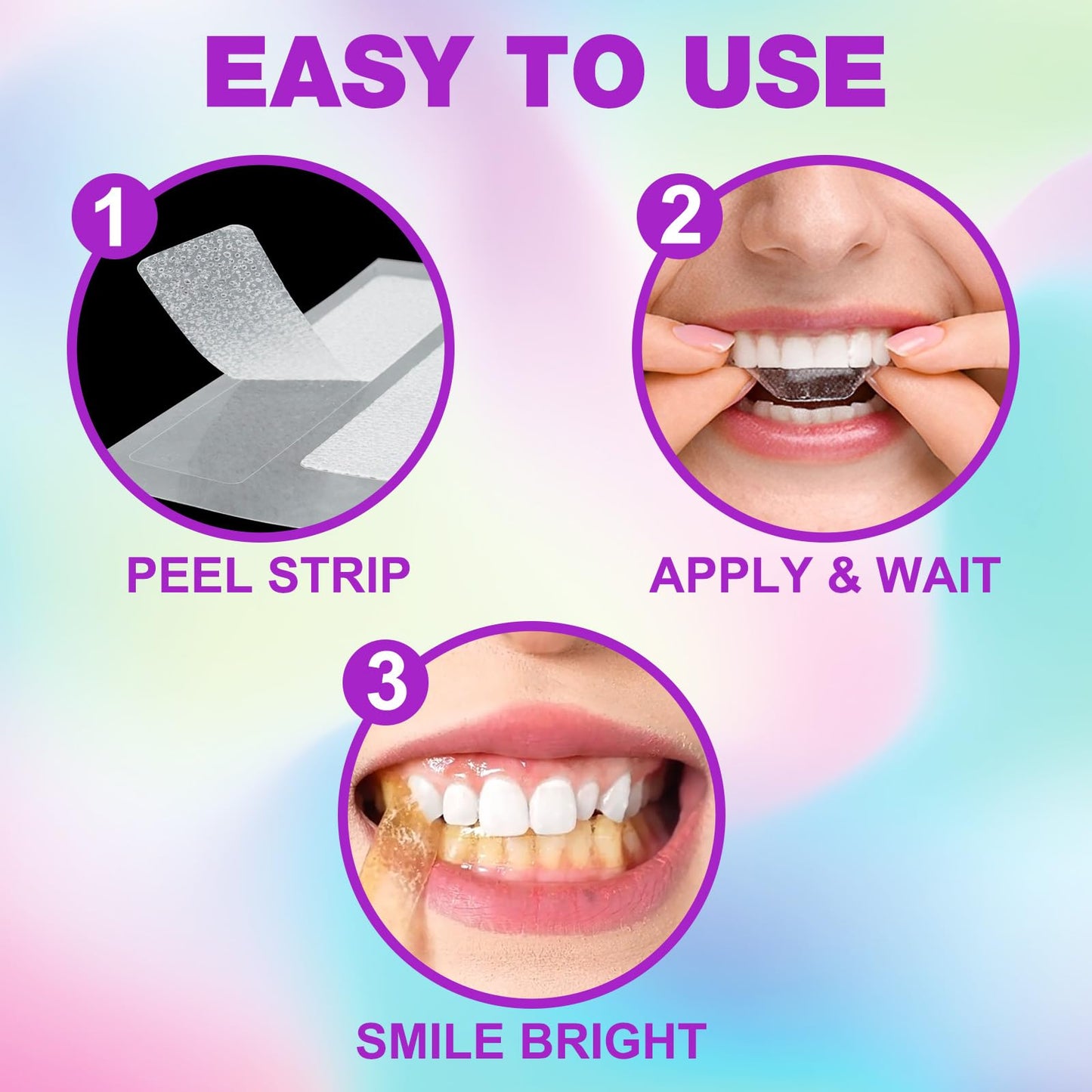 Teeth Whitening Strips,7-Day whitening Strips,Sensitive Teeth Whitener,Enamel Safe for Whiter Teeth,Deep Stains Removal,nstant Teeth Whitening Without The Harm (14pcs)