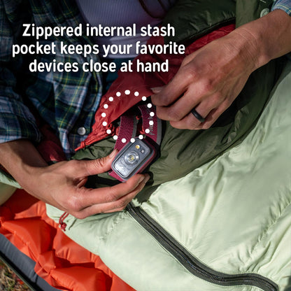 Kelty Cosmic 20 Down Mummy Sleeping Bag for Backpacking, Campers, 550 Fill Power, Recycled Fabrics with PFAS-Free DWR, Designed in Sunny Colorado, USA, 2024 Model (Long)