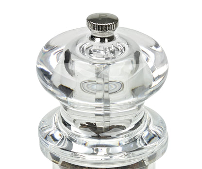 Cole & Mason 505 Clear Salt and Pepper Mills, Adjustable Grind Precision+ Mechanism, Acrylic, 140 mm, Gift Set, Includes 2 x Salt and Pepper Grinders