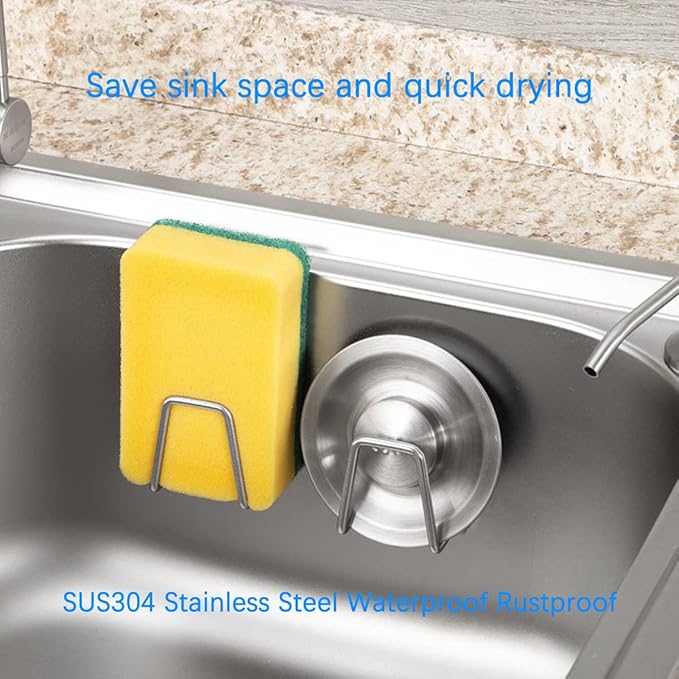 LYART 4Pcs Premium Sink Sponge Holder