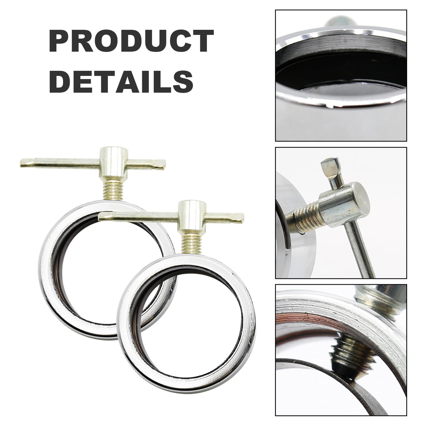 2-Piece Olympic Barbell Locking Collars, Fits 2-inch Olympic Barbell Screw Clamps, Suitable for Professional Gym Weight Training
