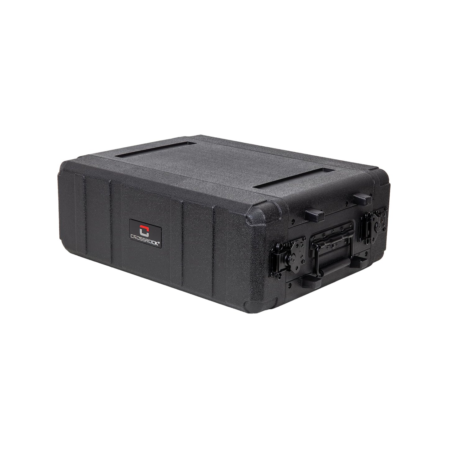 Crossrock 3U Rack Case 11" | Wireless Mic & IEM System Case, Adjustable Rails 6.3"–10.2", Watertight PE (CRA9803U-280S)