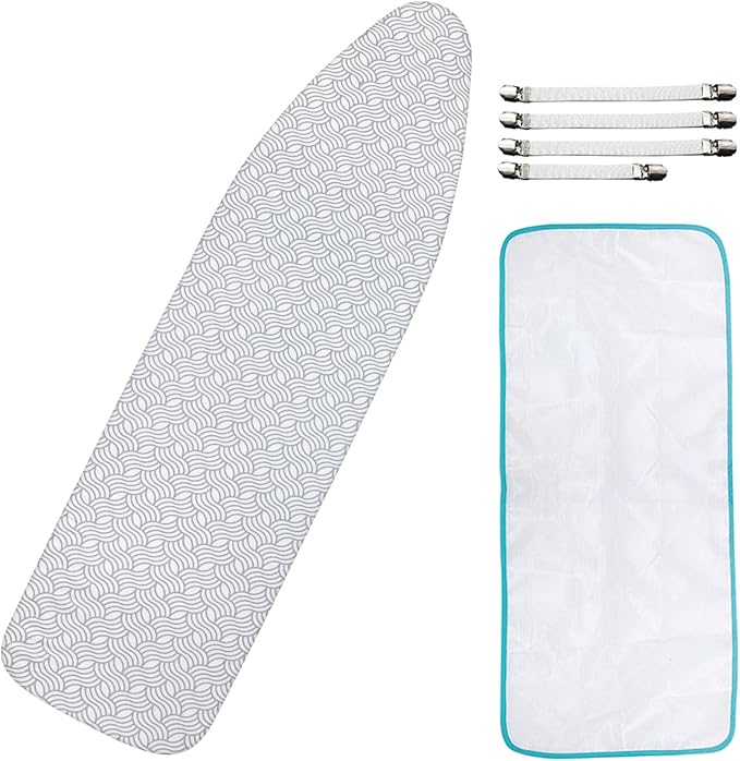 Dalykate Ironing Board Cover and Pad, Thick Padding, Elastic Edge, Scorch &