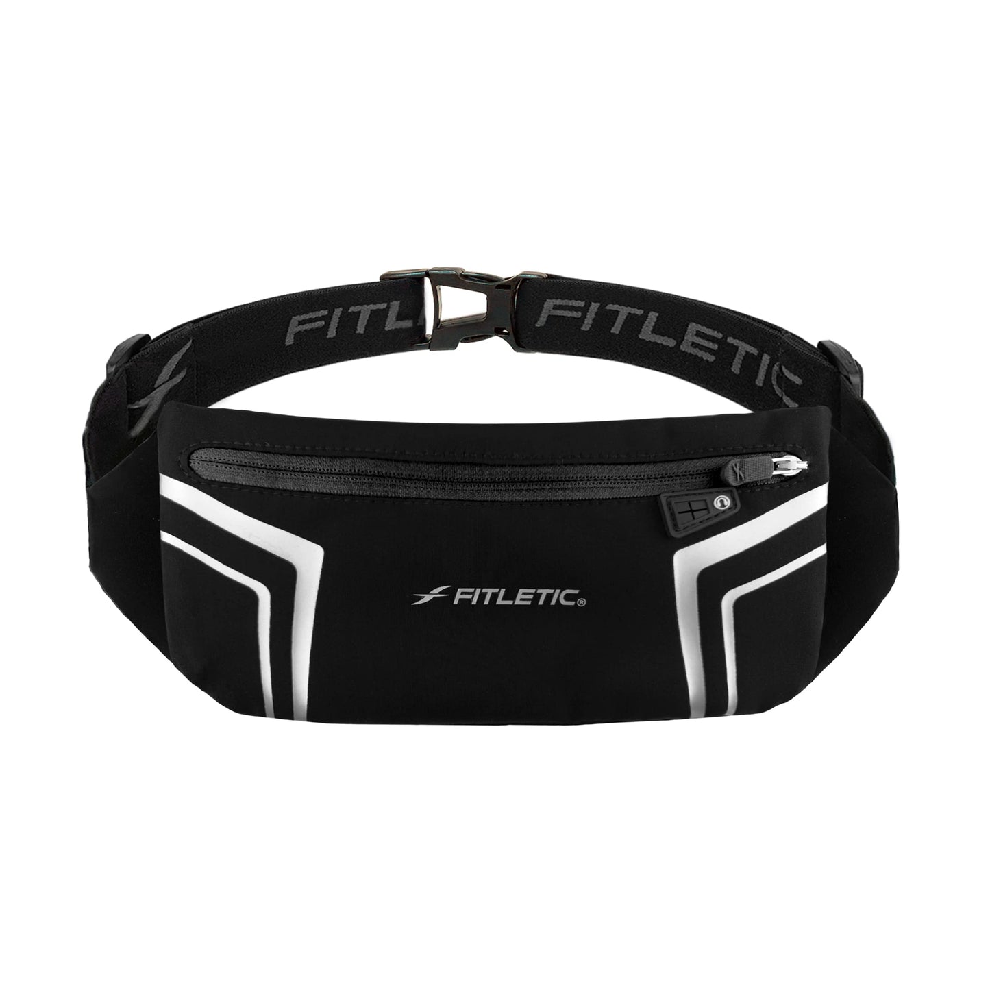 Fitletic Modern Sports Running Belt For Men & Women – Water Resistant Pouch - Fits All Smart Phones- Lightweight, Low Profile Design –Lycra Coated With Inner Card Organizer Pocket