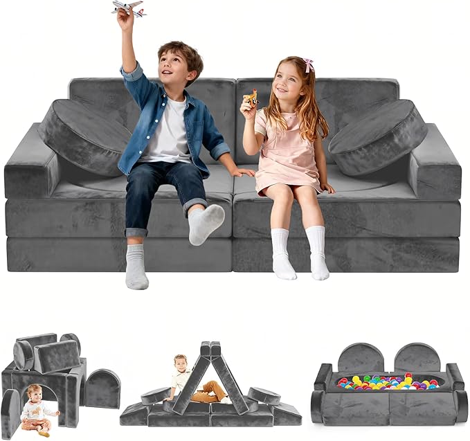 12pcs Modular Kids Play Couch