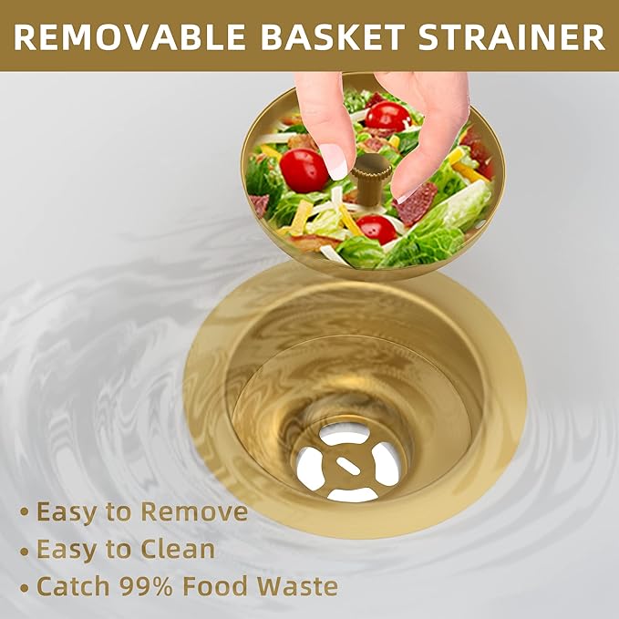 Kitchen Sink Drain Gold Sink Drain Strainer
