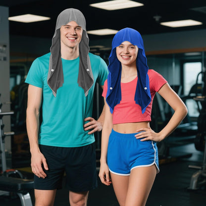 Sdfvsdg 4 Pack Cooling Hoodie Towels Cooling Towels for Neck and Face Quick Drying Sweat Towel Wraps Cooling Head Neck Wraps Sun Protection for Hot Summer Weather Sport Workout
