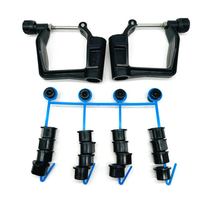 Concept2 Scull Oarlock Kit with Black Pitch Bushings for 1/2 in Rigger Pin, 466
