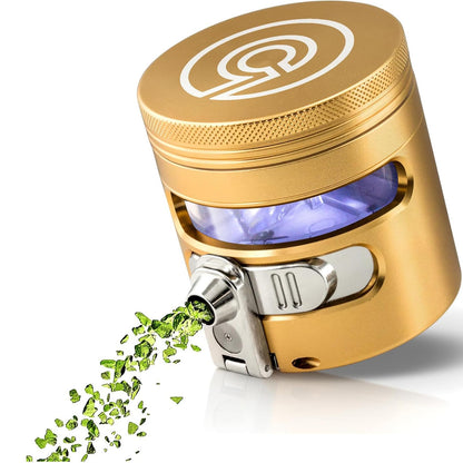 MANUAL Grinder AUTOMATIC Dispenser Large 2.5" Aluminum Alloy, for HOME & KITCHEN ONLY (Midnight)…