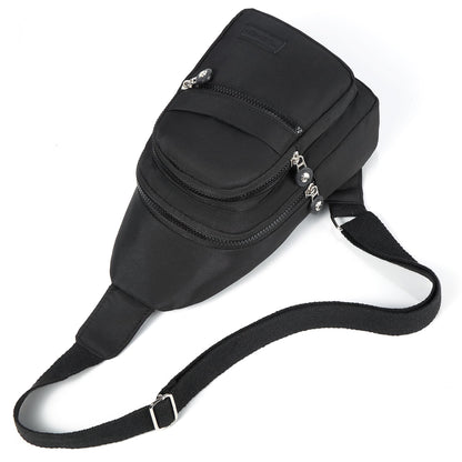 Cross Body Bag Sling Backpack Fanny Pack Small Crossbody Bags for Women Trendy - Black