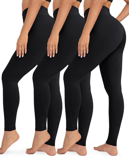 VALANDY High Waisted Leggings for Women Stretch Tummy Control Workout Running Yoga Pants Reg&Plus Size