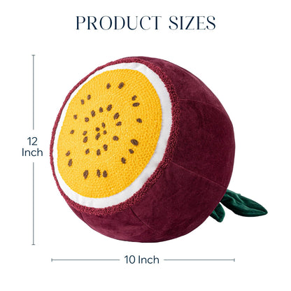 Phantoscope Papaya Shaped Throw Pillow, Fruit Themed Cushion for Couch, Bed and Chair, Pink, 10 x 15 inches