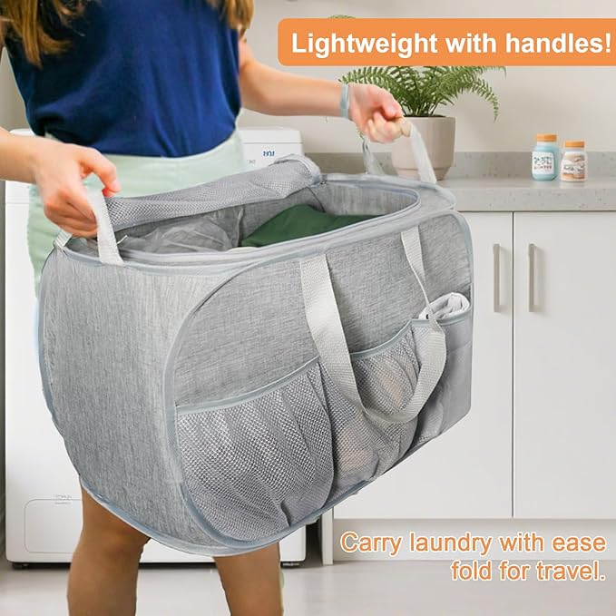 2 Pack Collapsible Laundry Baskets