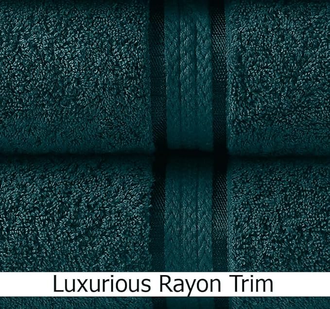 Cotton Craft Ultra Soft 12 Pack Wash Cloths 12x12 Teal Weighs 2 Ounces Each