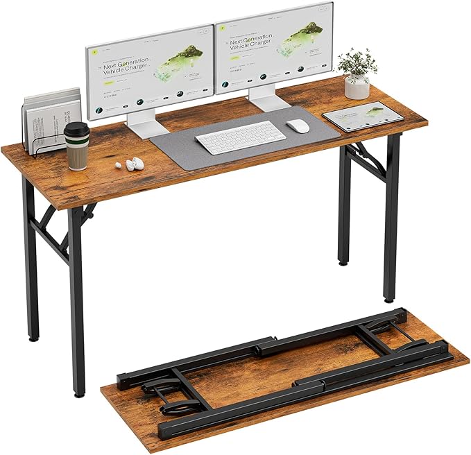 TEMI Long Computer Desk Folding Table