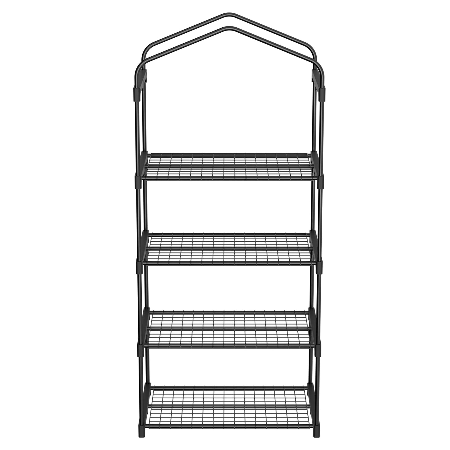 JupiterForce 4 Tier Mini Greenhouse Indoor Outdoor Portable Small Green House with Durable PE Cover&Roll-Up Zipper Door, Waterproof Greenhouses for Plant Seed & Seedling, 2.3x1.5x5.3 FT