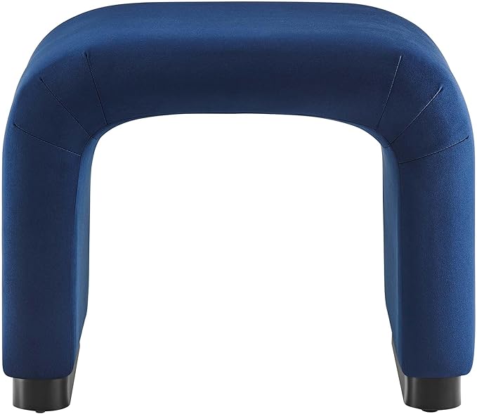 Modway Koda 24" Performance Velvet Upholstered Waterfall Stool or Side Table in