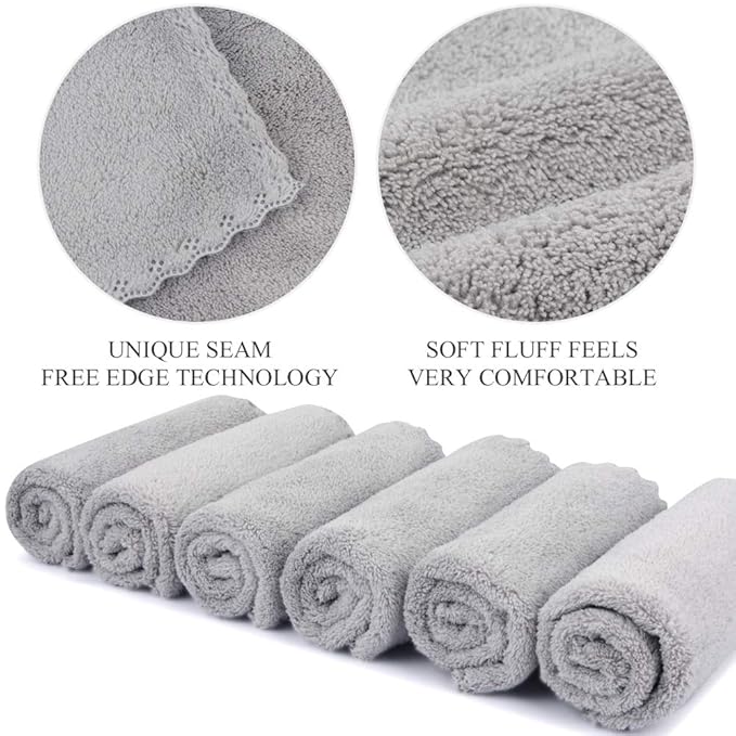 SUNLAND Microfiber Face Cloth Reusable Makeup Remover Facial Cleansing Towel