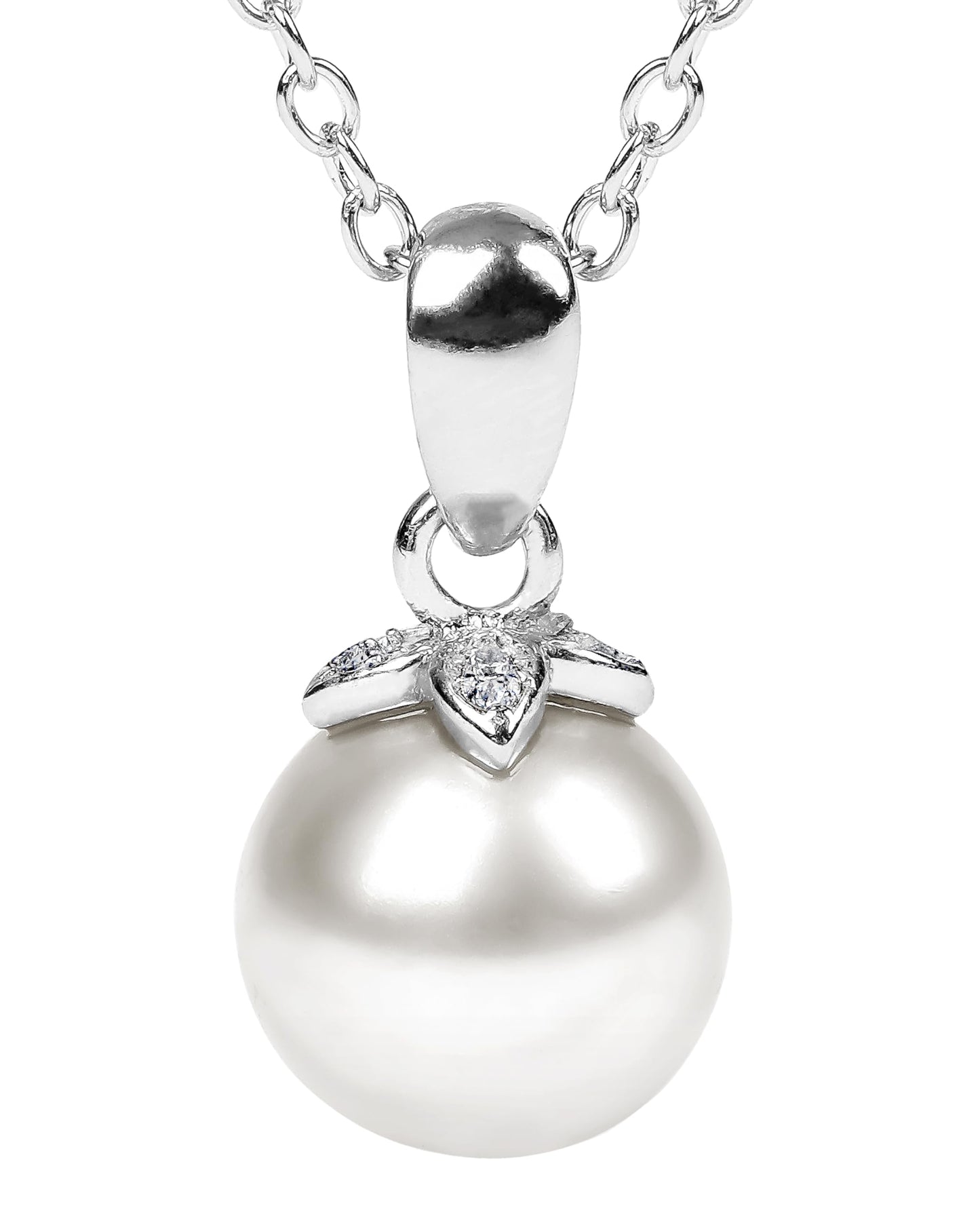 Gifts For Wife Wedding Anniversary - Mothers day gifts - AAA+ Real Pearl Necklaces For Women (18k Gold Plating 925 Sterling Silver) Mothers day necklace ideas Birthday Freshwater Pearl Necklace