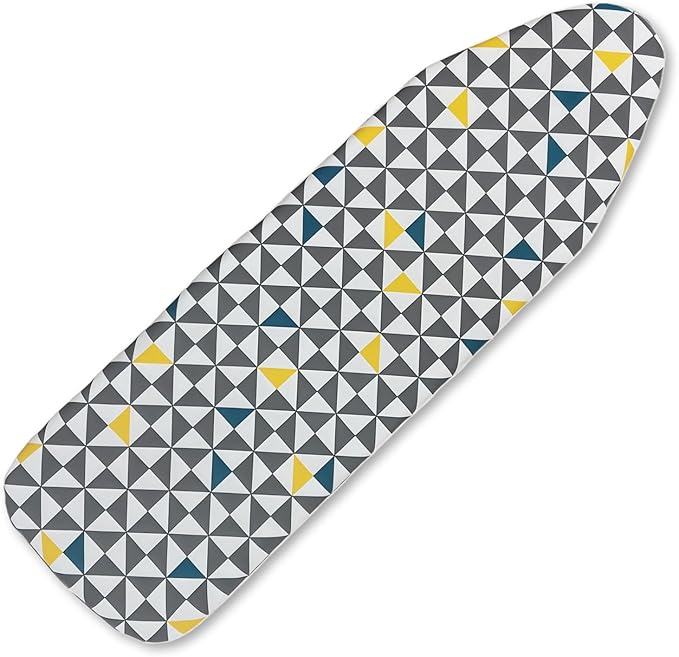Ironing Board Cover and Pad, Sewn-in Thick Feltpads, Elastic Edge, Fits