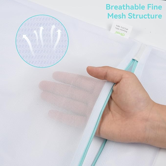OTraki Mesh Laundry Bag for Delicates 12x16 inch Small Laundry Wash Bags for