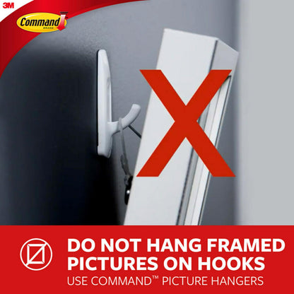 Command Decorating Clips, 40 Clips and 48 Command Strips, Damage-Free Hanging Light Clips with Adhesive Strips, No Tools Small Wall Clips for Hanging Lights and Cables