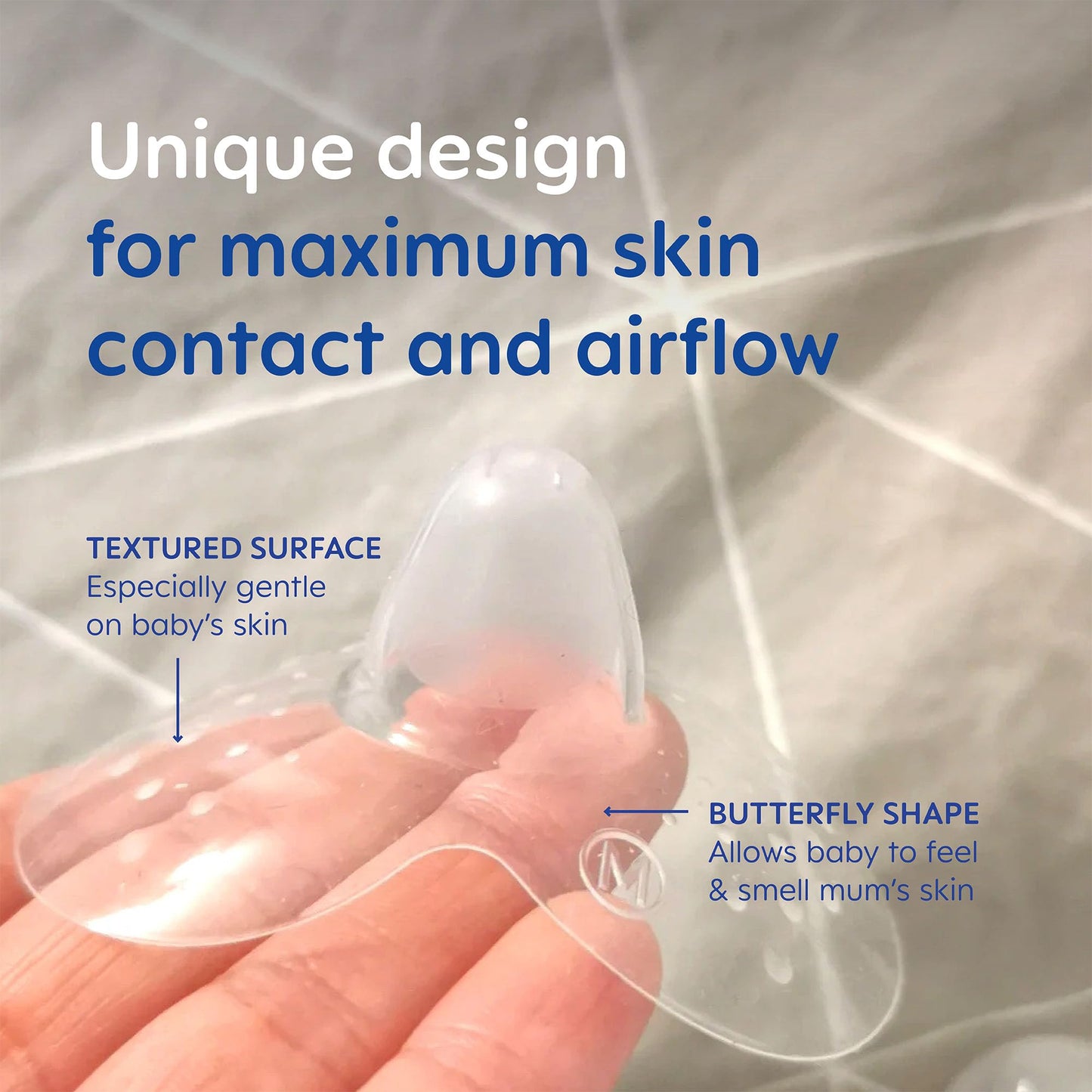 MAM Nipple Shield | Medium | 2 Pack | Comes in Sterilisable Travel Case | SkinSoft Silicone Familiar for Baby | Protects and Supports Breastfeeding