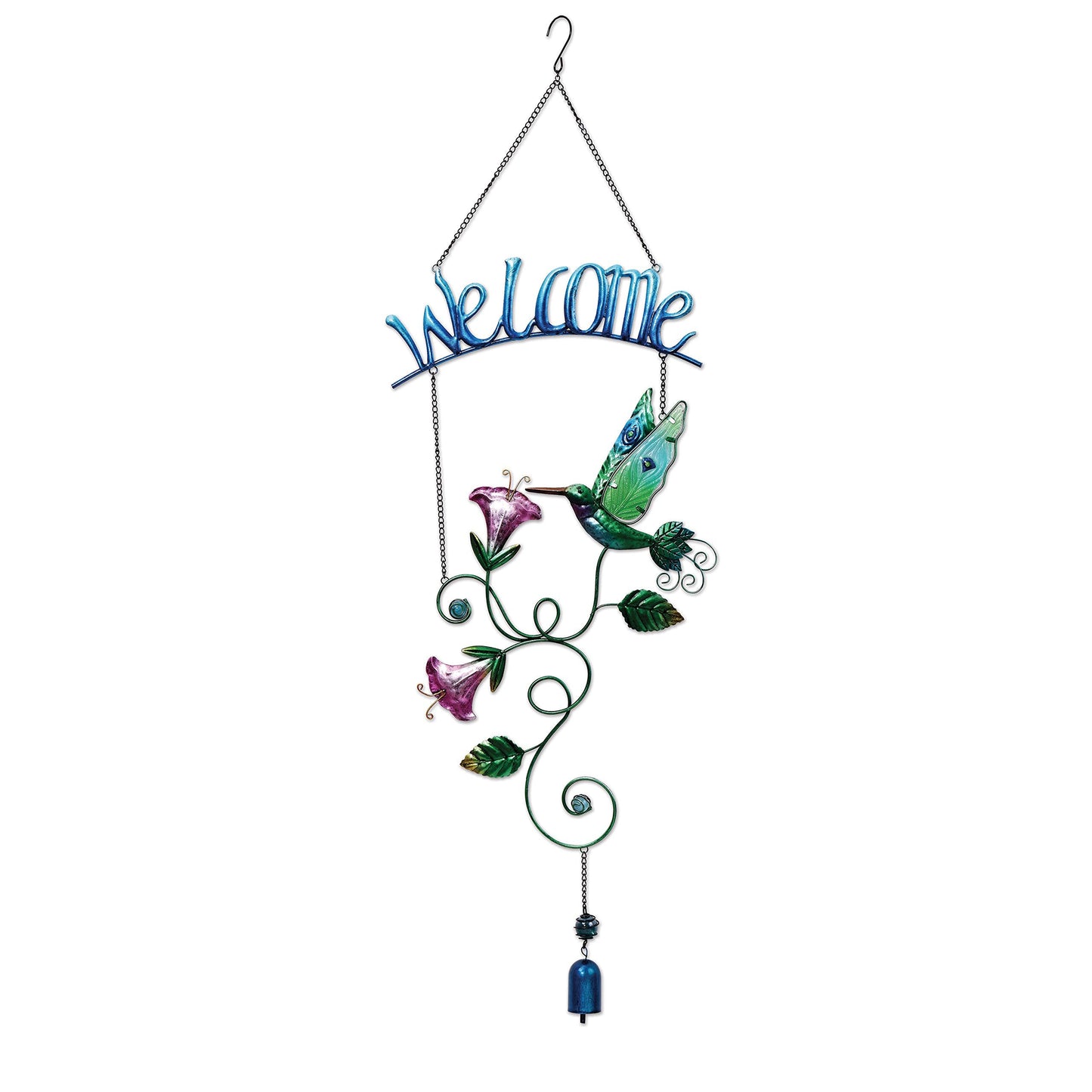 Sunset Vista Hummingbird Welcome Sign