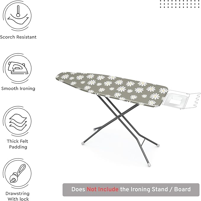 Encasa XO Ironing Board Cover and Pad 42"x14"