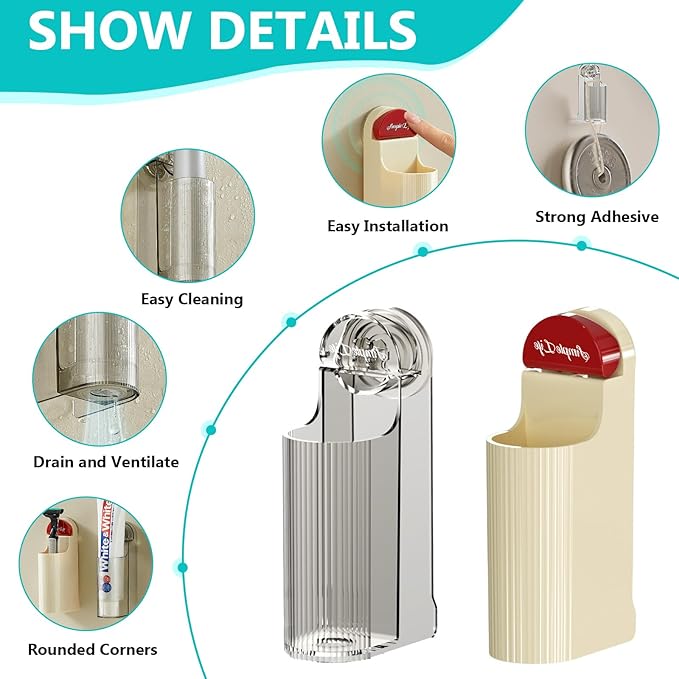 4 Pack Electric Toothbrush Holders
