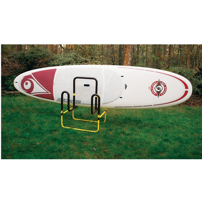 Suspenz Double-Up SUP Stand, Holds 2 Stand Up Paddle Boards or Surfboards, Yellow (22-9936)