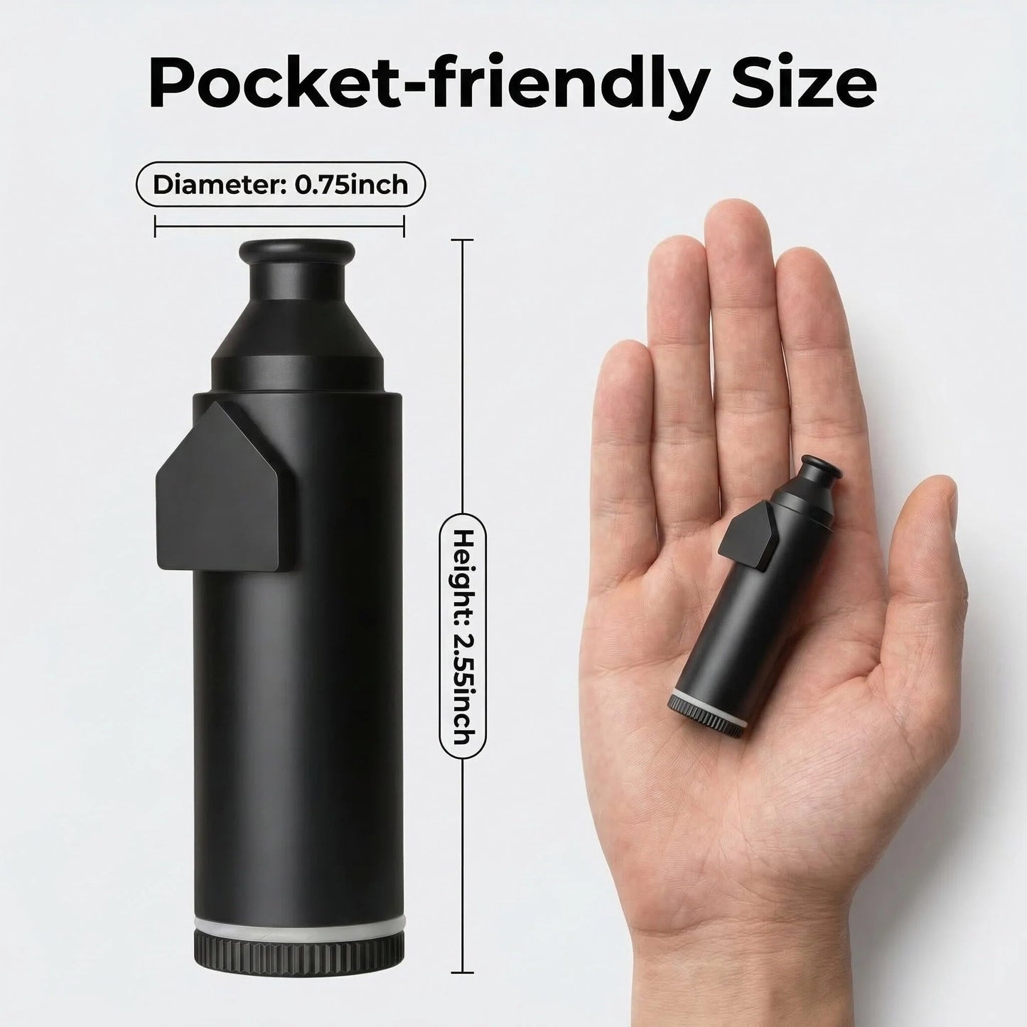 OakMsOik No-Leak Powder Dispenser, 300% Larger SnuffBullet Alternative with Anti-Oxidation Coating & Silicone Seal, 3-Pack Metal Spice Shaker for Travel