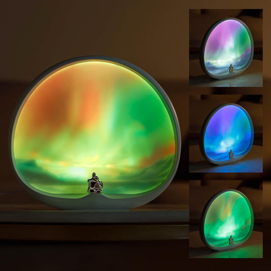 mamre Northern Lights Night Light Touch Dimmable Creative Valentine Christmas Birthday Gift for Him/Her