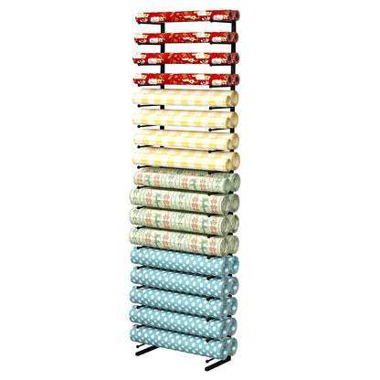 Large Blueprint Storage Rack, Wall Mount Vinyl Roll Storage Rack, Heavy Duty Roll File Holder, Blueprint, Poster, Plans, Gift Wrap, and Map Holder, Art Roll Paper Rack, Wrapping Paper Organizer