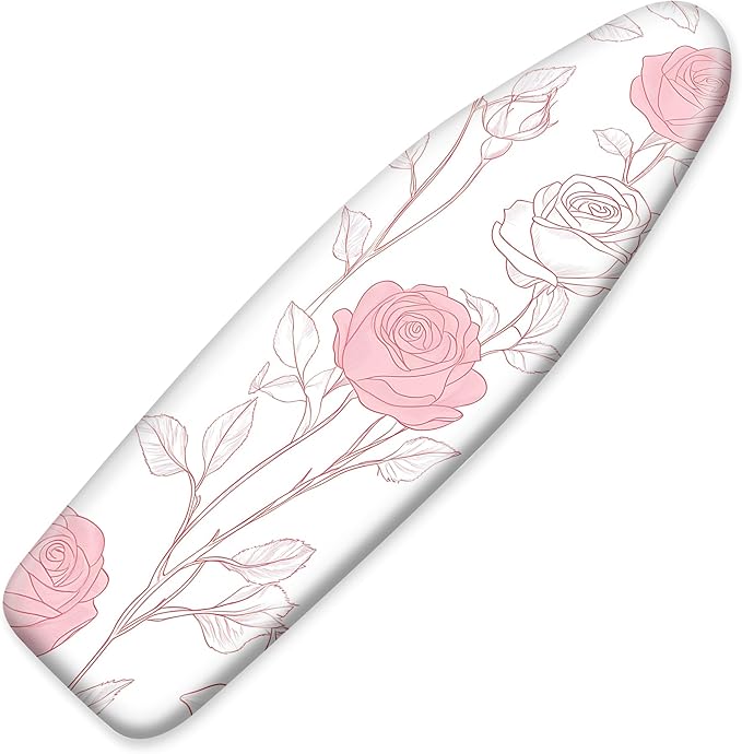 Floral Ironing Board Cover 17.7"x49", Standard Size Iron Board Covers