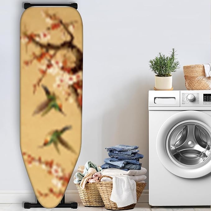 Nuxovilar Hummingbird & Plum Blossom Ironing Board Cover, 15 * 54inch, Fit Most