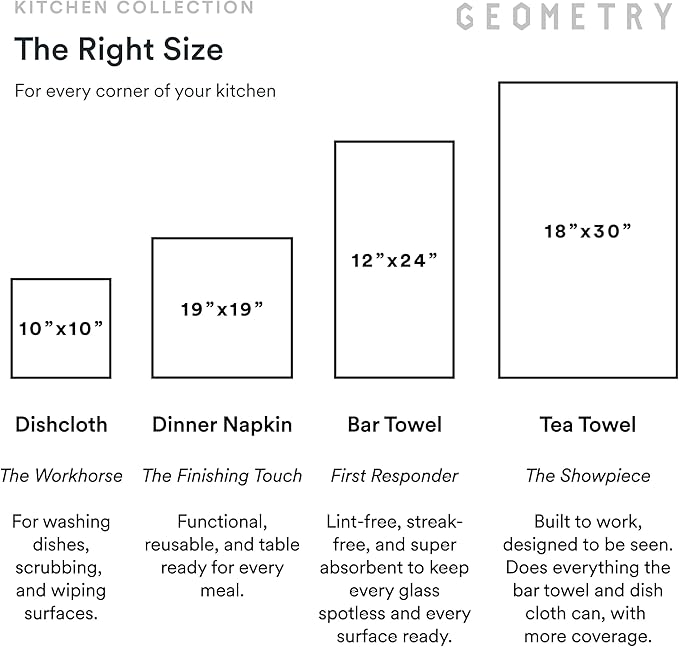 GEOMETRY Kitchen Tea Towels