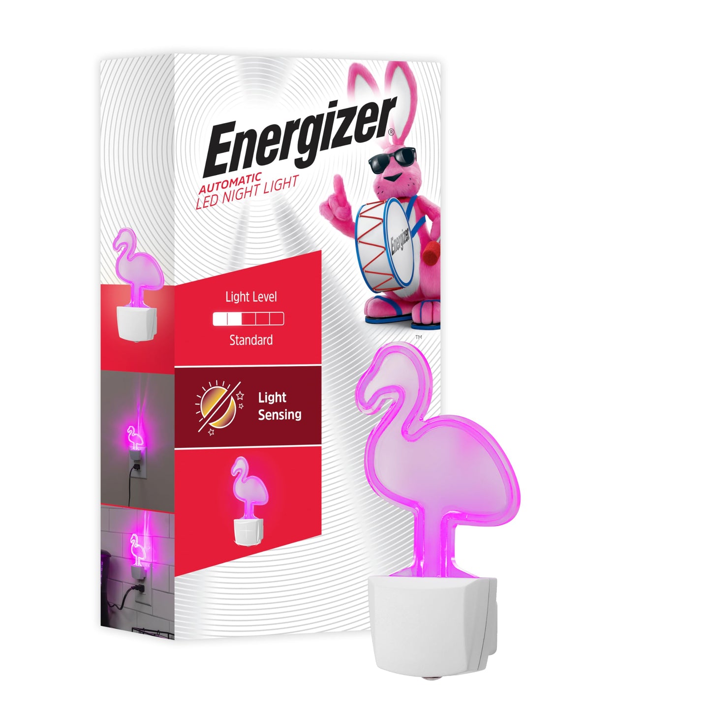 Energizer Night Light, Color Changing, Nightlight for Bedroom, Bathroom, Nursery, Hallway, Kitchen,White Base, 81567