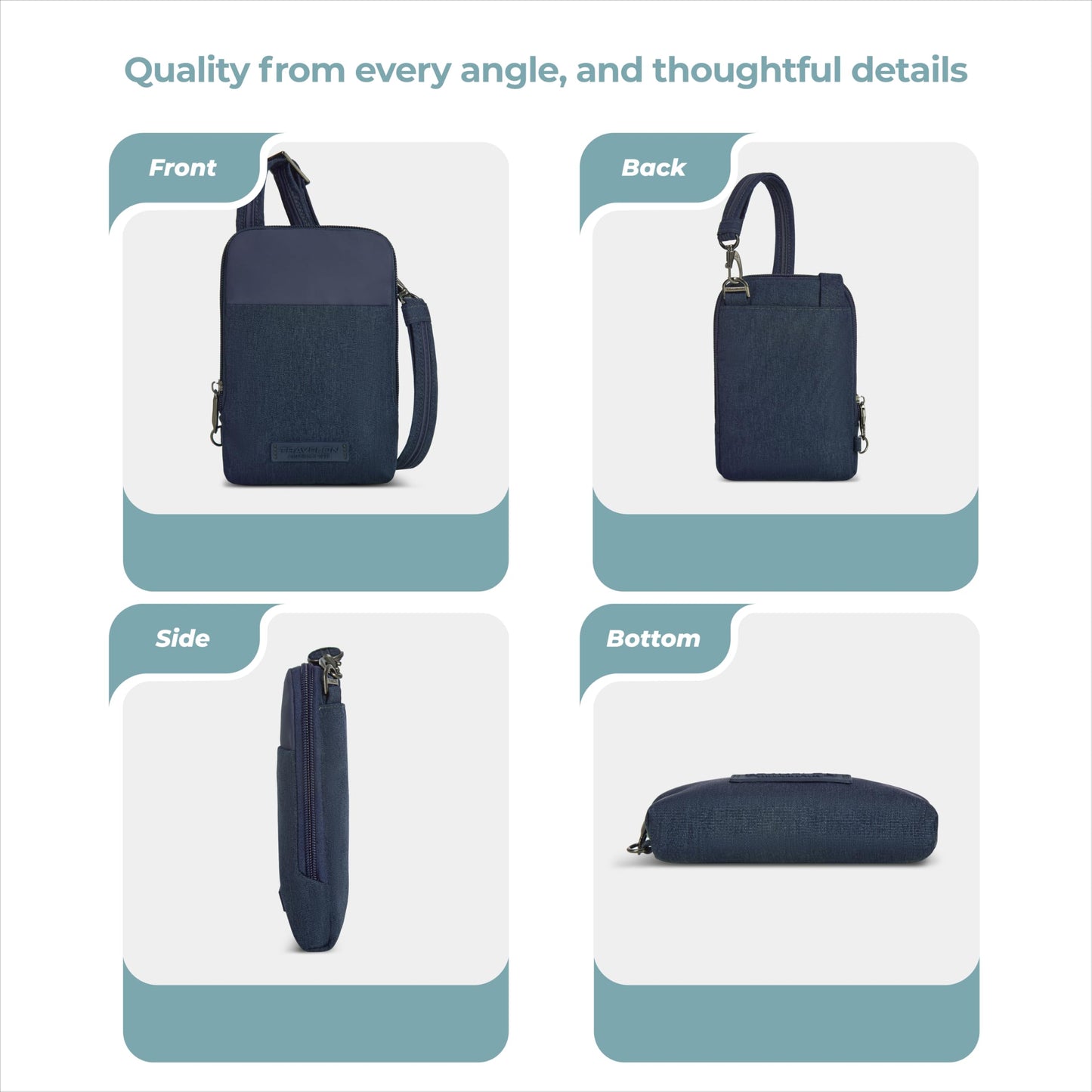 Travelon Anti-Theft Metro Stadium Mini Crossbody