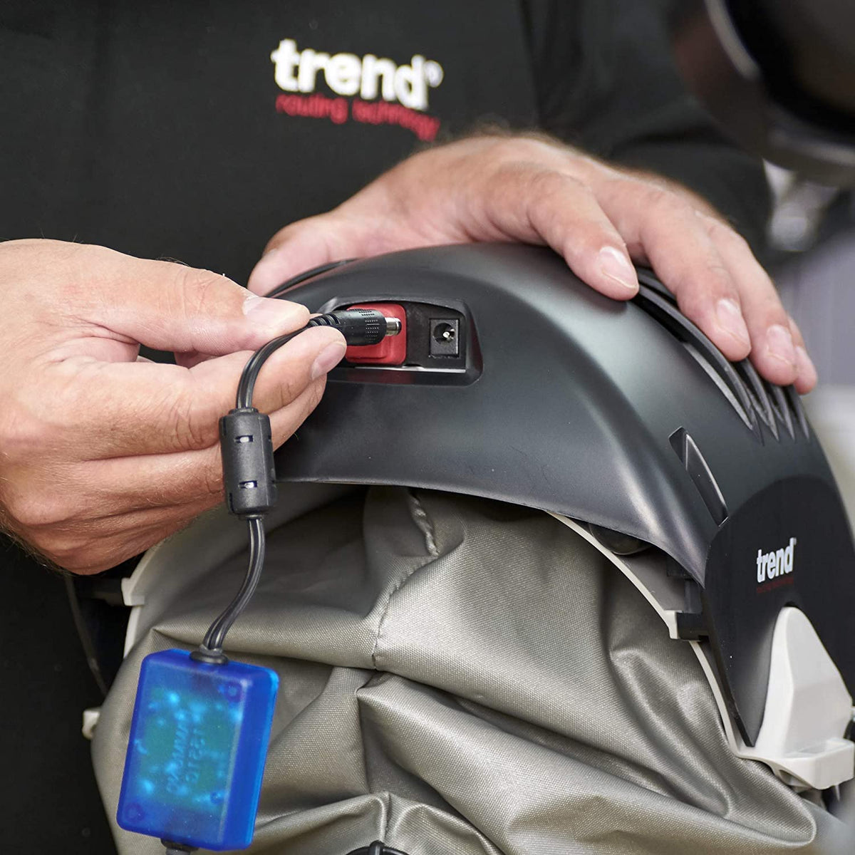 Trend Airshield Pro Full Faceshield, Dust Protector, Battery Powered Air Circulating Mask for Woodworking, AIR/PRO