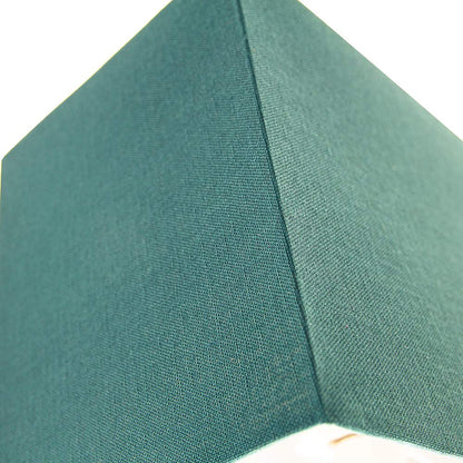 Contemporary and Stylish Vivid Teal Linen Fabric Rectangular Lamp Shade for Wall Ceiling or Table - 29cm Length 60w Maximum Suitable for The Home or Commercial Usage by Happy Homewares