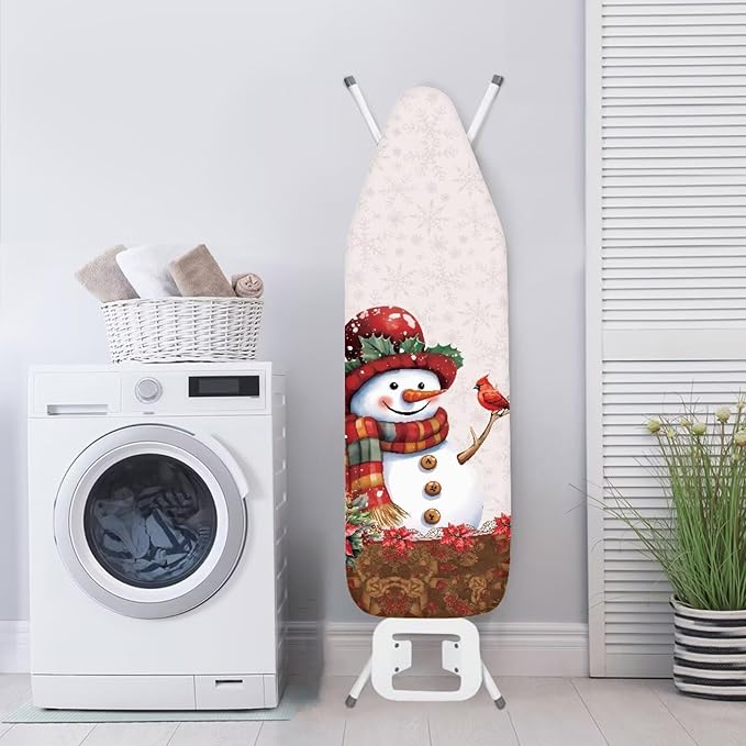 Robin Snowman Ironing Board Cover Standard Size Christmas Iron Board Cover