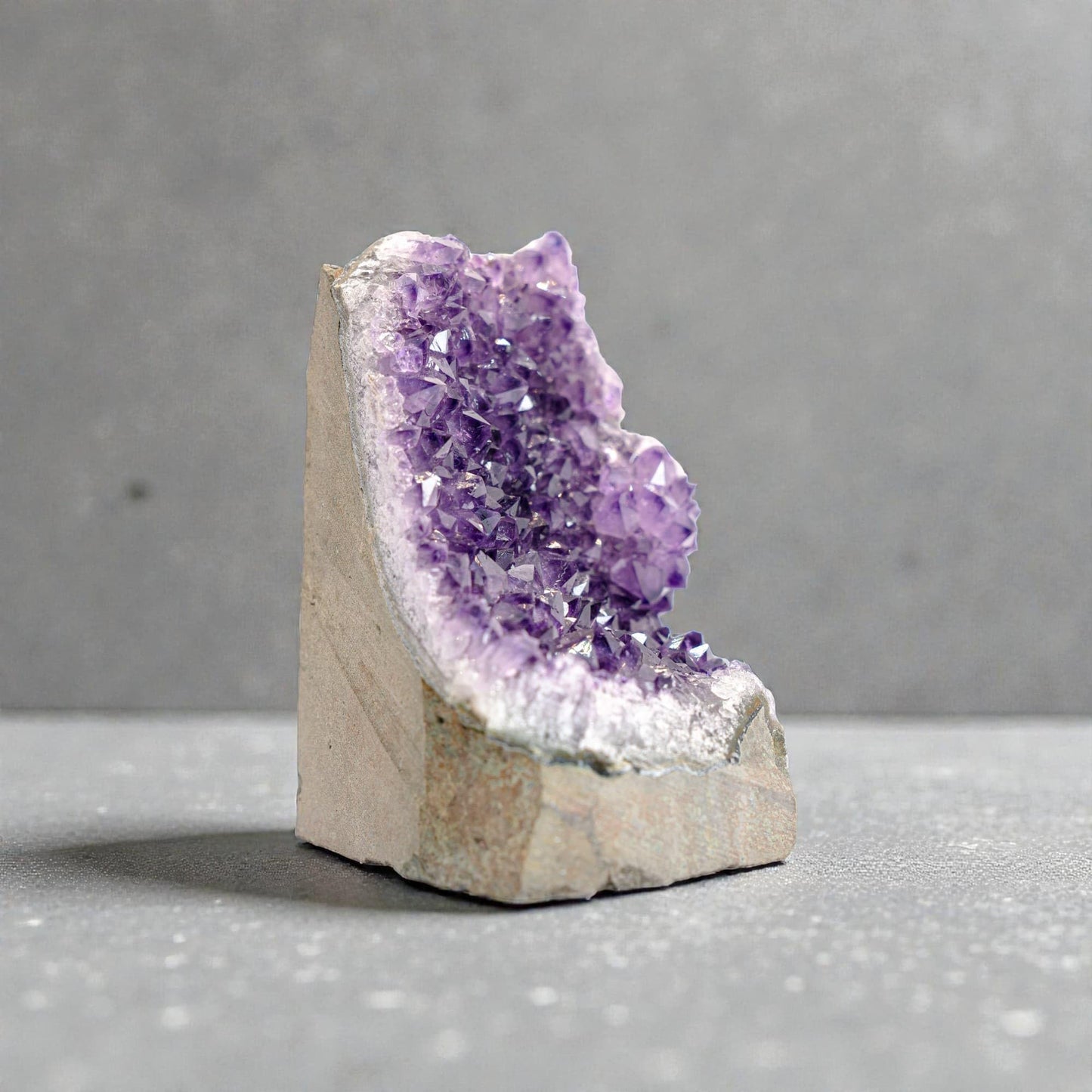 EMPORION Natural Amethyst (4 lb to 5 lb) - 4.5" to 9" Height - Crystal Clusters Stone from Uruguay Raw Geode Quartz - Deep Purple Color