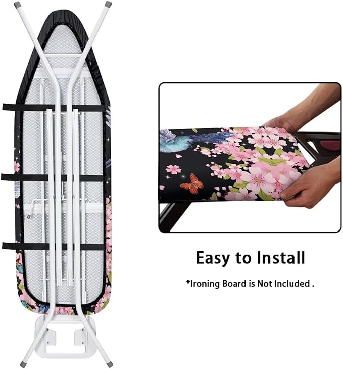 Hummingbird Ironing Board Cover 15x54 Inch Standard Size Ironing Board Covers