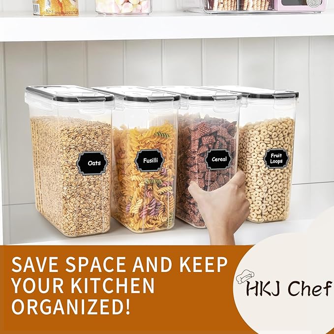 Cereal Containers Storage Set, Cereal Dispensers