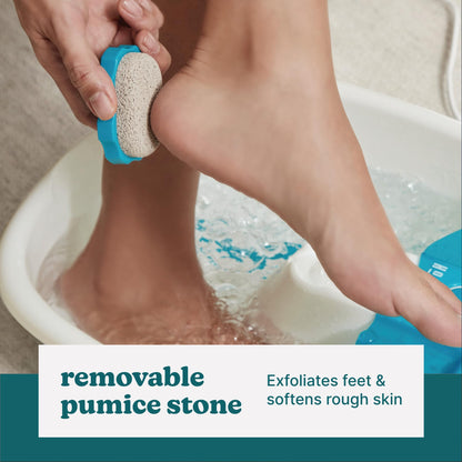 Homedics Bubble Mate Collapsible Foot Spa, Heat-Maintaining, Bubble Massage with Pumice Stone and Splash Guard