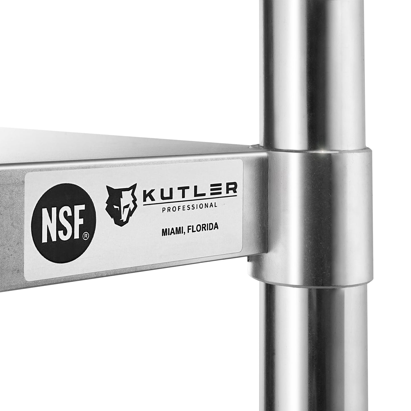 KUTLER Stainless Steel Table 24 x 36 Inches, NSF Heavy Duty Commercial Kitchen Prep and Work Table with Undershelf for Restaurant, Hotel, Home