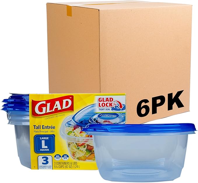 Glad GladWare Tall Entree Food Storage Containers