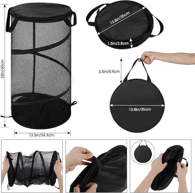 BATTOO 2 Pack Large Collapsible Laundry Basket